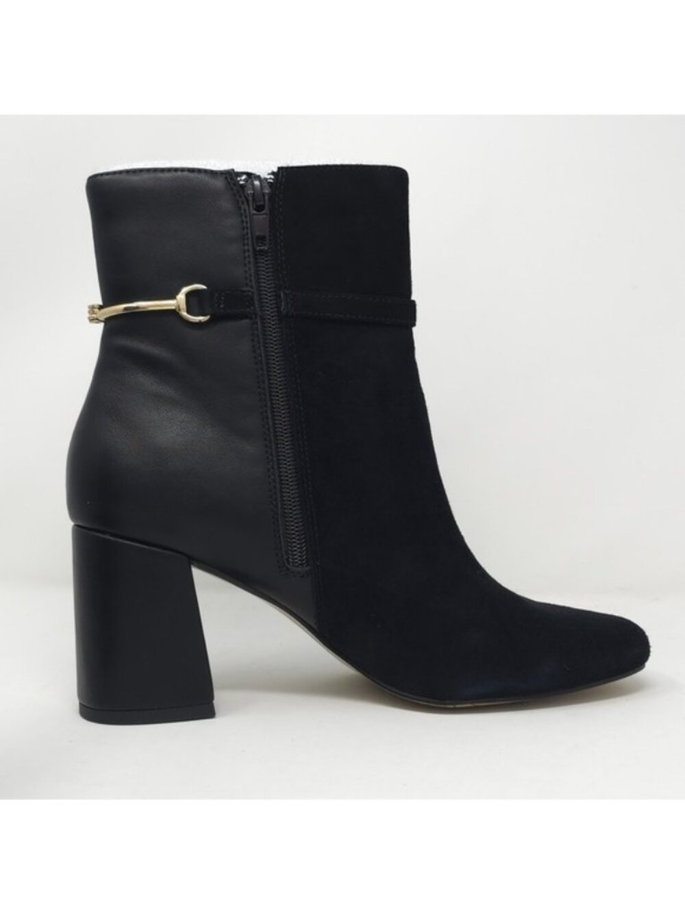 Bella Vita Black Suede & Leather Ankle Heeled Boots 7.5M - Picture 4 of 11